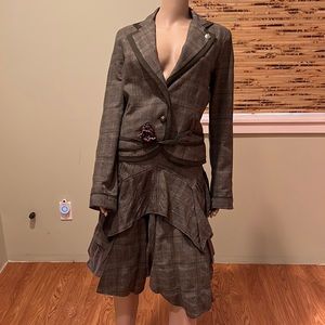 Rinascimento Italy Two Piece Set Consisting Of Skirt And Blazer 10 & 14
